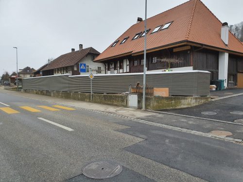Schallschutzwand Kantonsstrasse Sichtwinkel