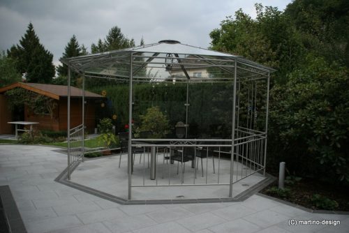 Pavillon Edelstahl Garten (2)